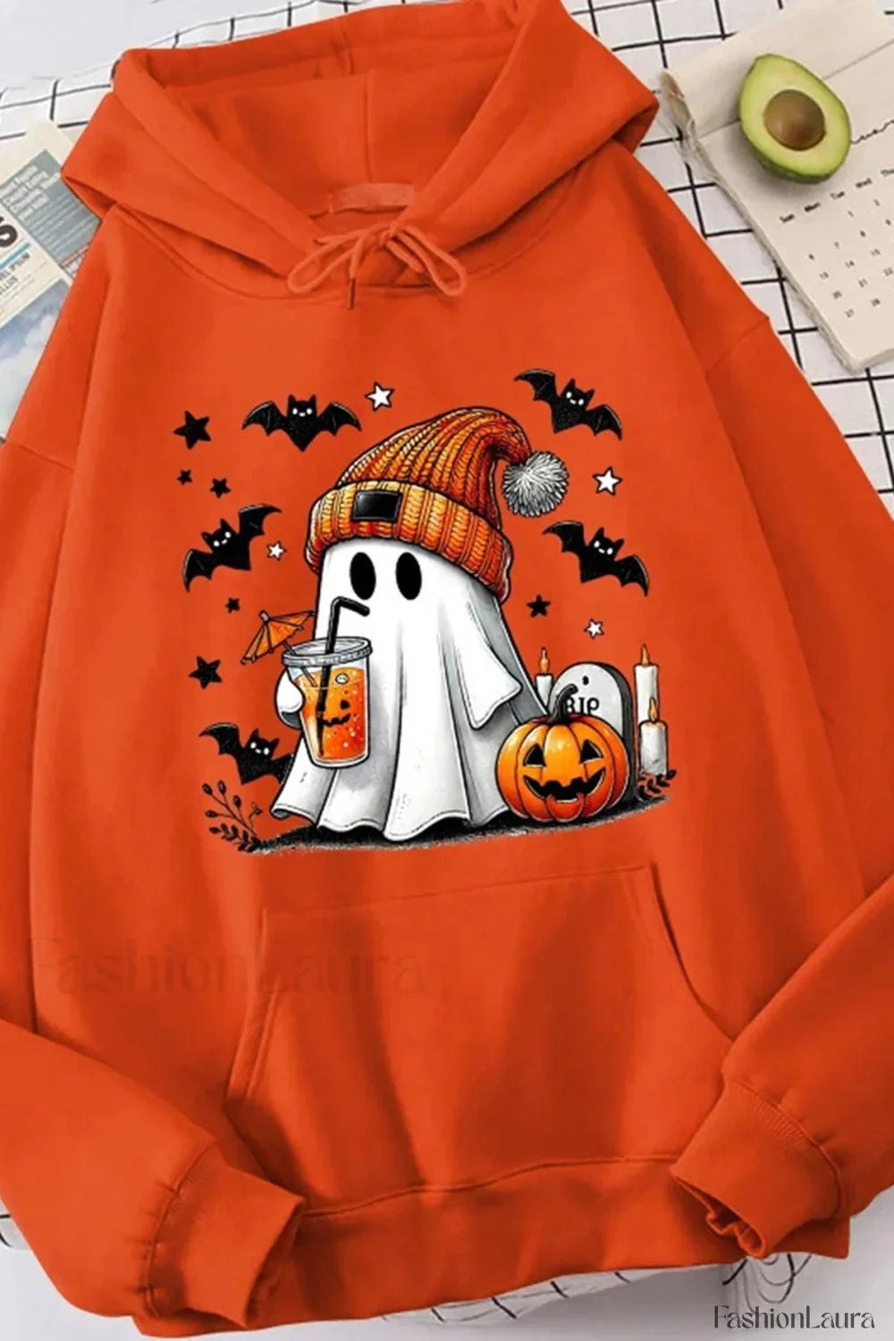 K-Fashion Cartoon Doodle Hooded Hoodie