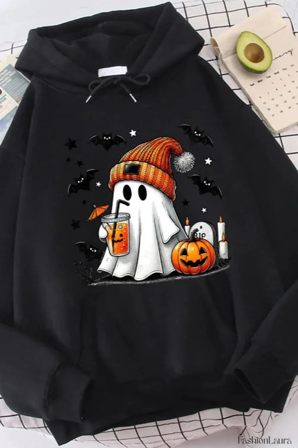 K-Fashion Cartoon Doodle Hooded Hoodie