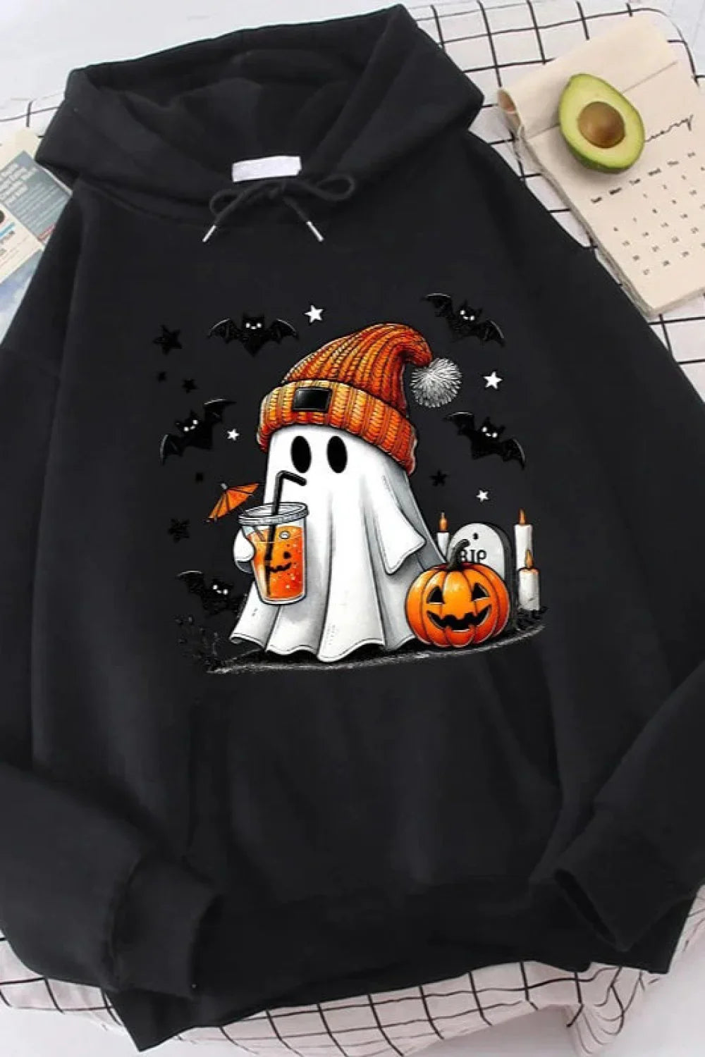 K-Fashion Cartoon Doodle Hooded Hoodie