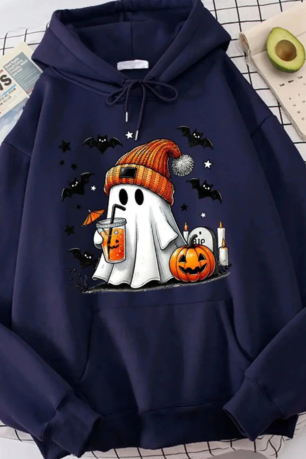 K-Fashion Cartoon Doodle Hooded Hoodie