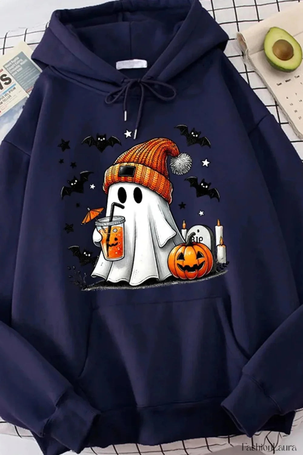 K-Fashion Cartoon Doodle Hooded Hoodie