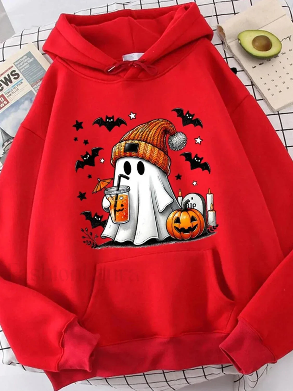 K-Fashion Cartoon Doodle Hooded Hoodie