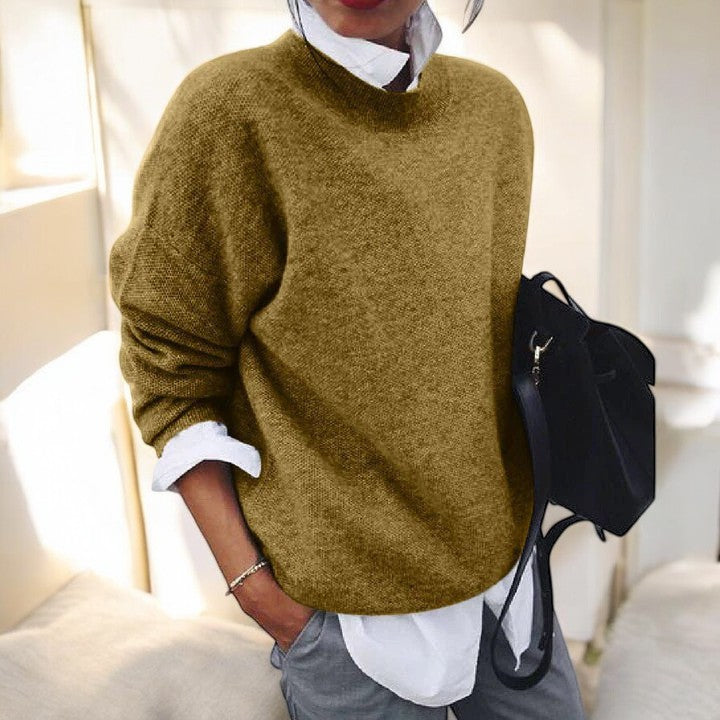 Crew Neck Long Sleeve Oversized Sweater