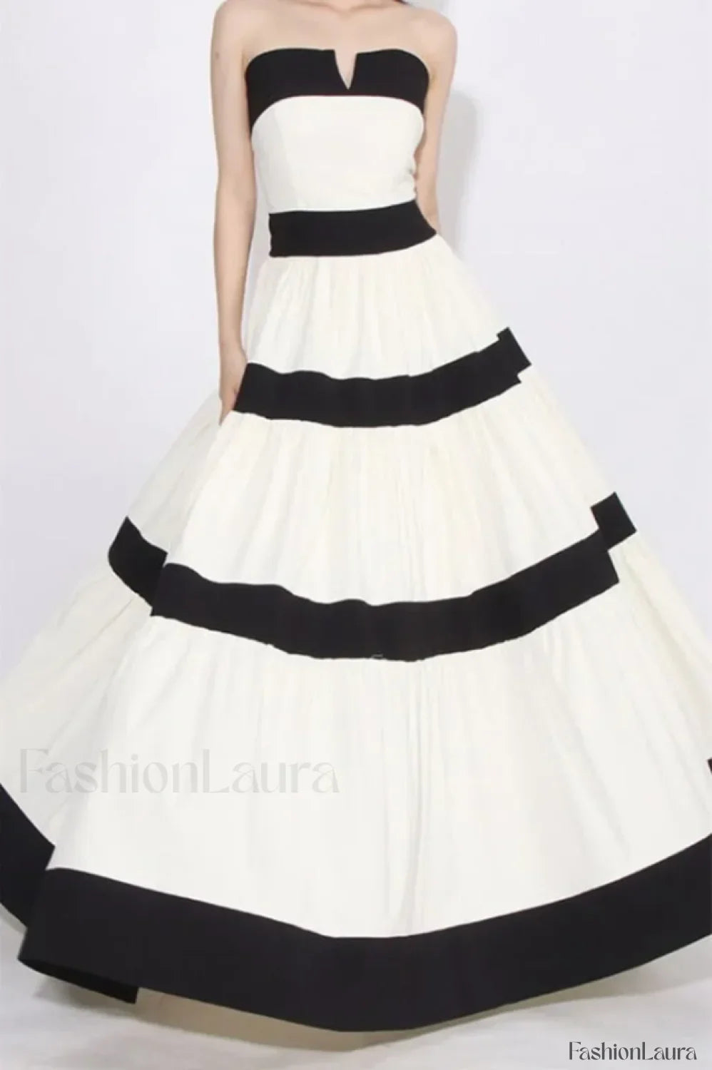 Karen Colorblock Stylish Bowknot Maxi Dress