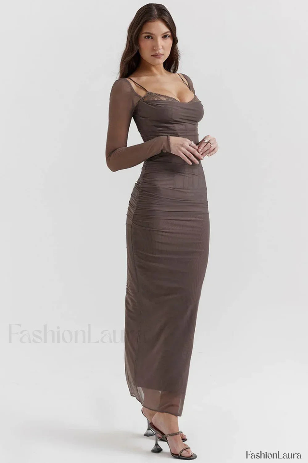 Katarina Black Stylish Maxi Dress