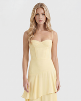 Sweetheart Corset Tiered Chiffon Maxi Dress 2