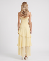 Sweetheart Corset Tiered Chiffon Maxi Dress 6