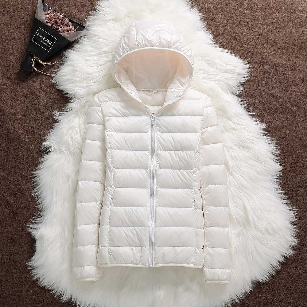 Hooded Zip Front Lightweight Packable Puffer Jacket