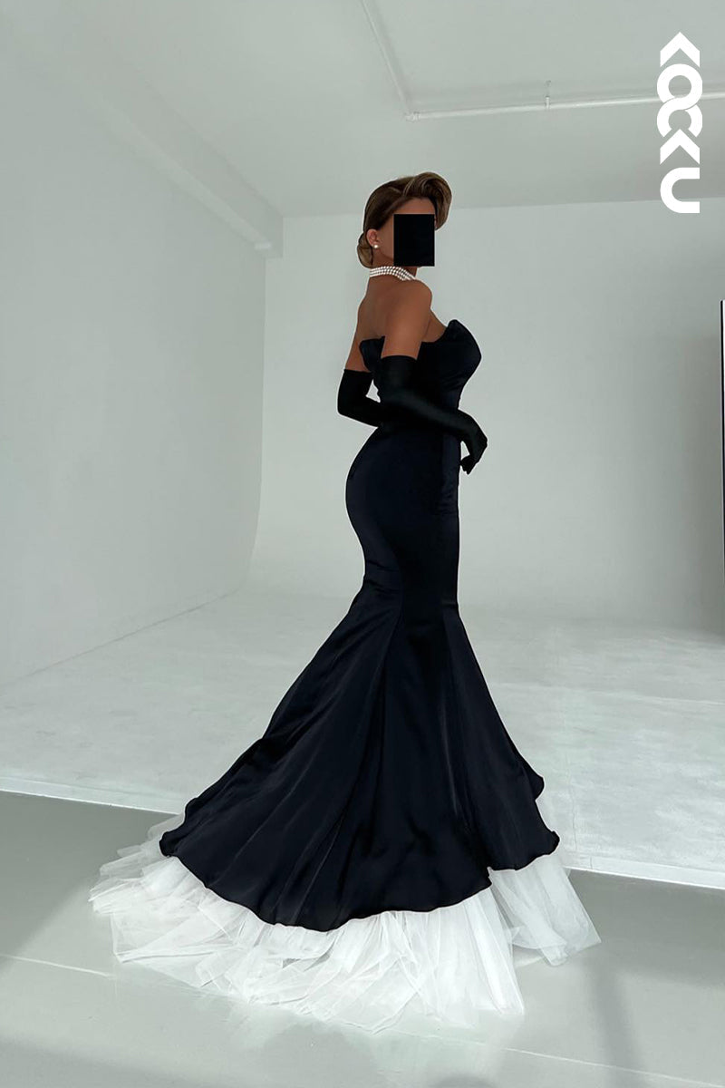 L2680 - Trumpet/Mermaid Off-Shoulder Elegant Evening Party Prom Dress