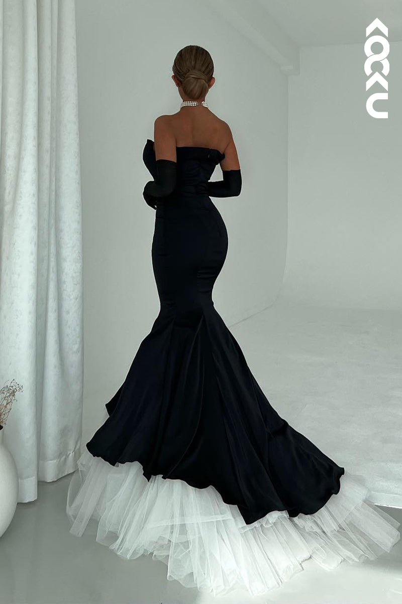 L2680 - Trumpet/Mermaid Off-Shoulder Elegant Evening Party Prom Dress