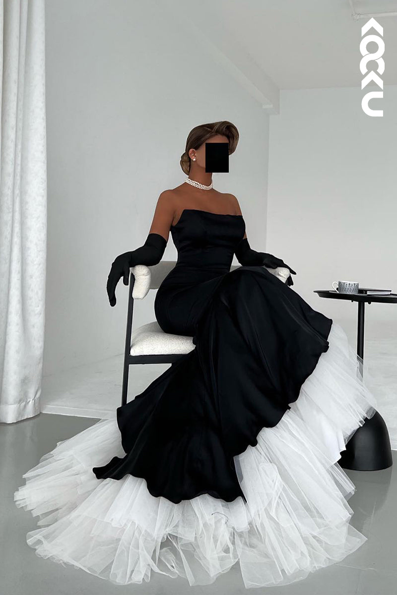 L2680 - Trumpet/Mermaid Off-Shoulder Elegant Evening Party Prom Dress
