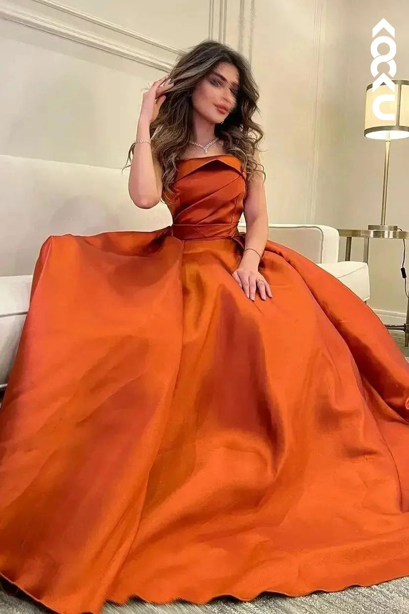 L2776 - A-Line Classic & Timeless Off-Shoulder Sleeveless Ruched Formal Party Prom Dress