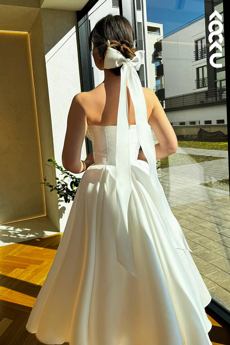 L2784 - Couture & Ornate V-neck A-line Sleeveless Strapless Eleagant Formal Prom Dress