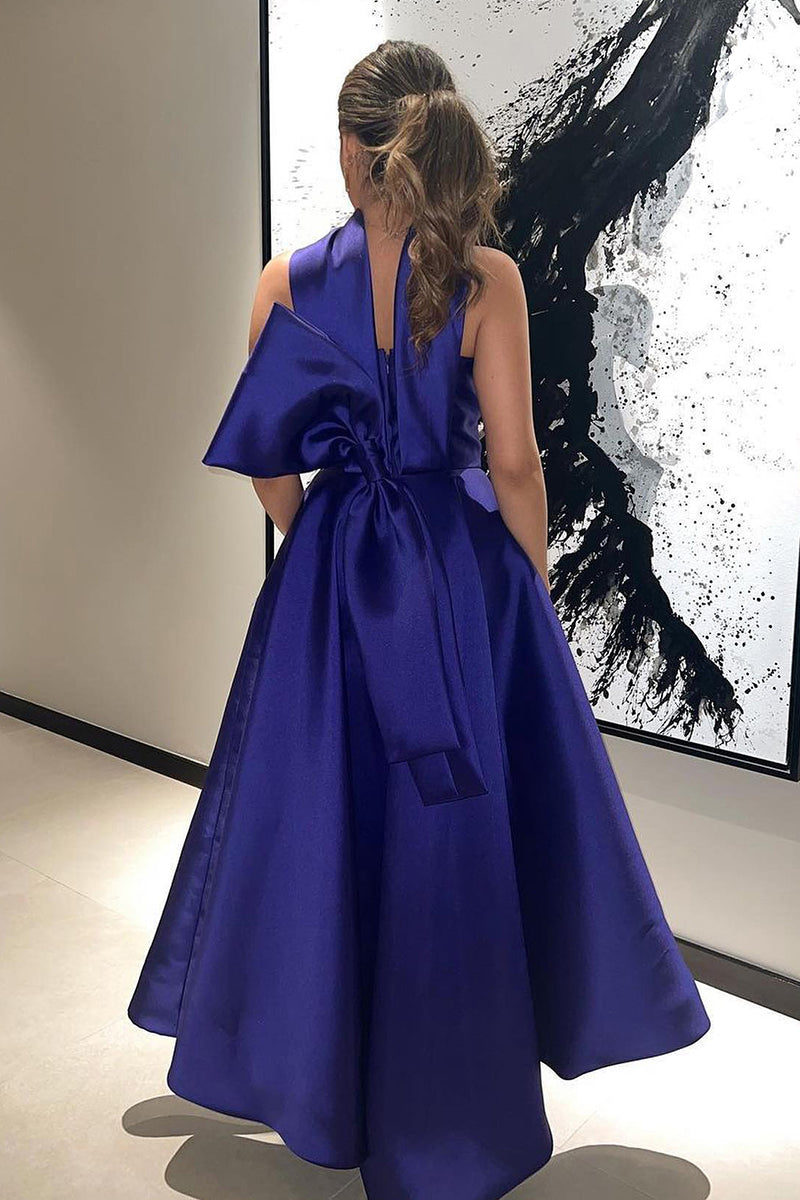 L2708 - Classic & Timeless Halter Sleeveless A-line Formal Party Prom Dress