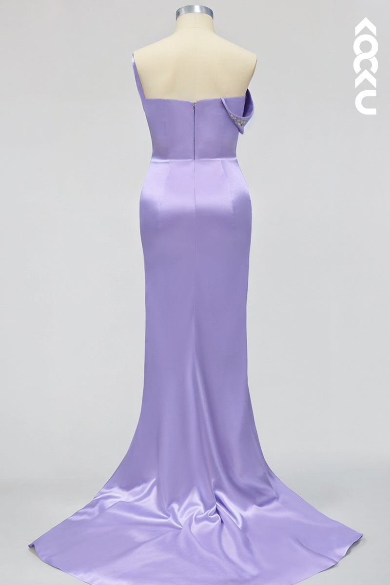 L3045 - Elegant & Luxurious Trumpet/Mermaid V-Neck Sleeveless Evening Party Prom Dress