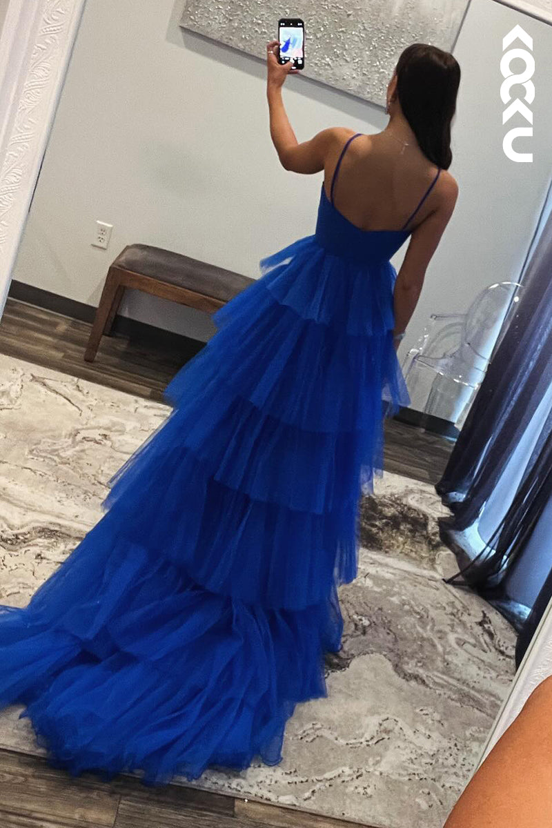 L2660 - Gorgeous & Charming Halter Sleeveless A-line Open Back A-Line Evening Party Prom Dress