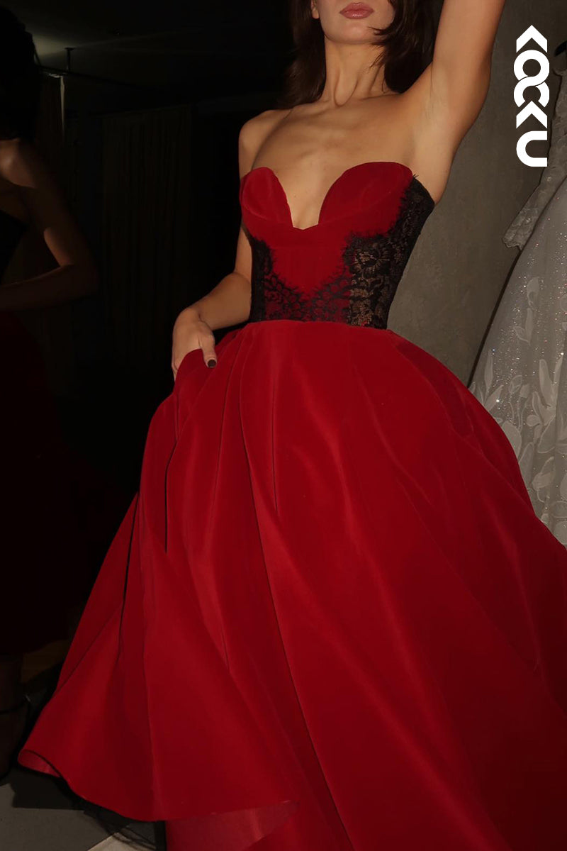 L2781 - Classic & Timeless Sleeveless V-Neck A-line Tulle Formal Party Prom Dress