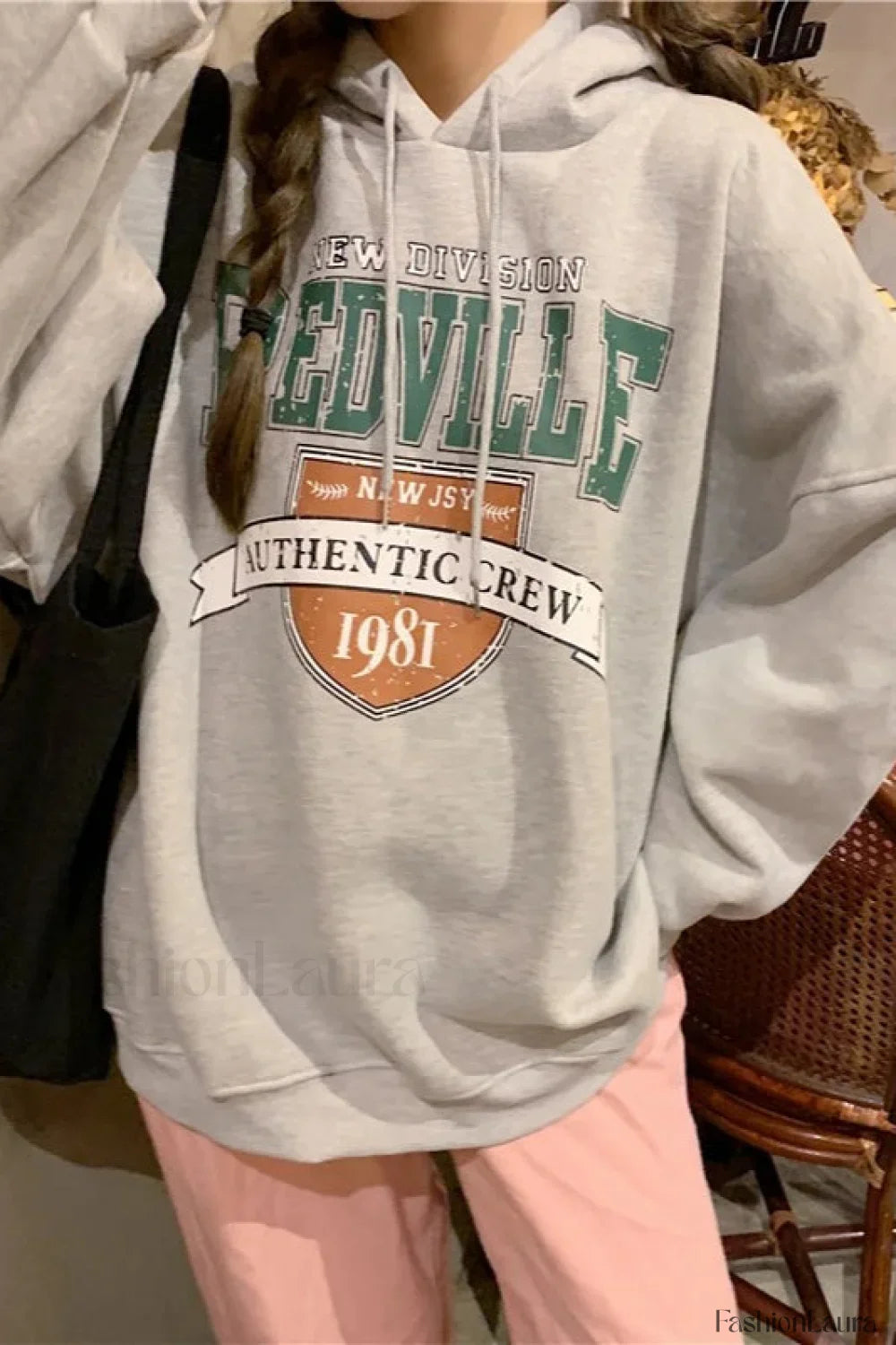 Korean Fashion Fleece Hooded Hoodie