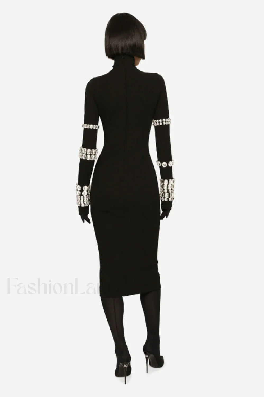 Kris Rhinestone Stylish Bodycon Dress