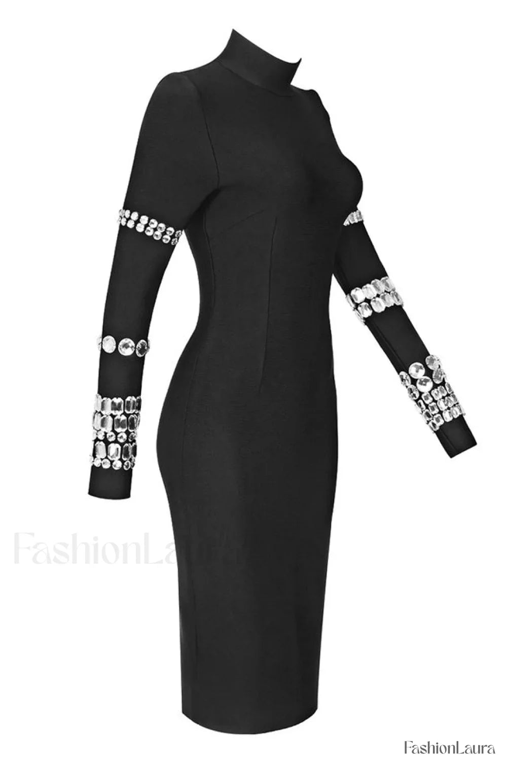 Kris Rhinestone Stylish Bodycon Dress