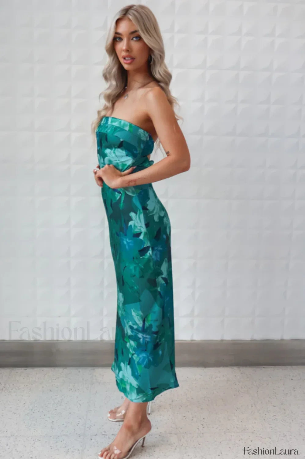 Kyra Satin Stylish Midi Dress