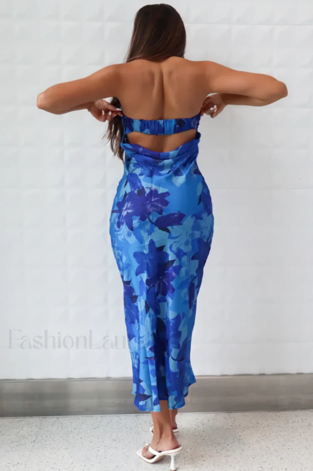 Kyra Satin Stylish Midi Dress