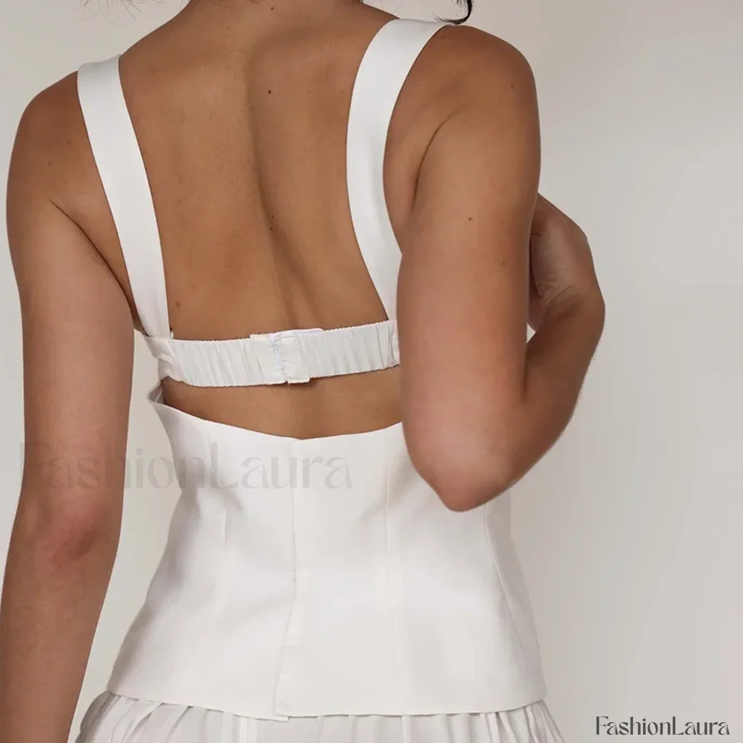 Lace Corset Strappy Crop Top