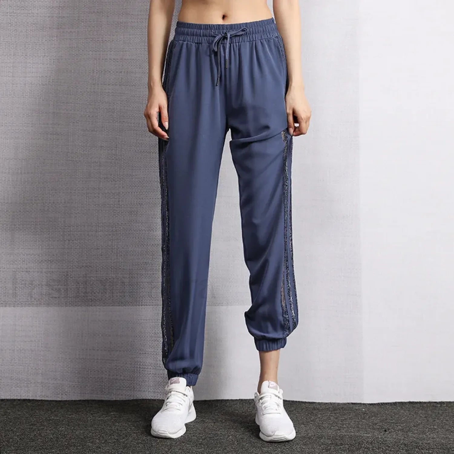 Lace Hollow Athletic Jogging Sweatpants