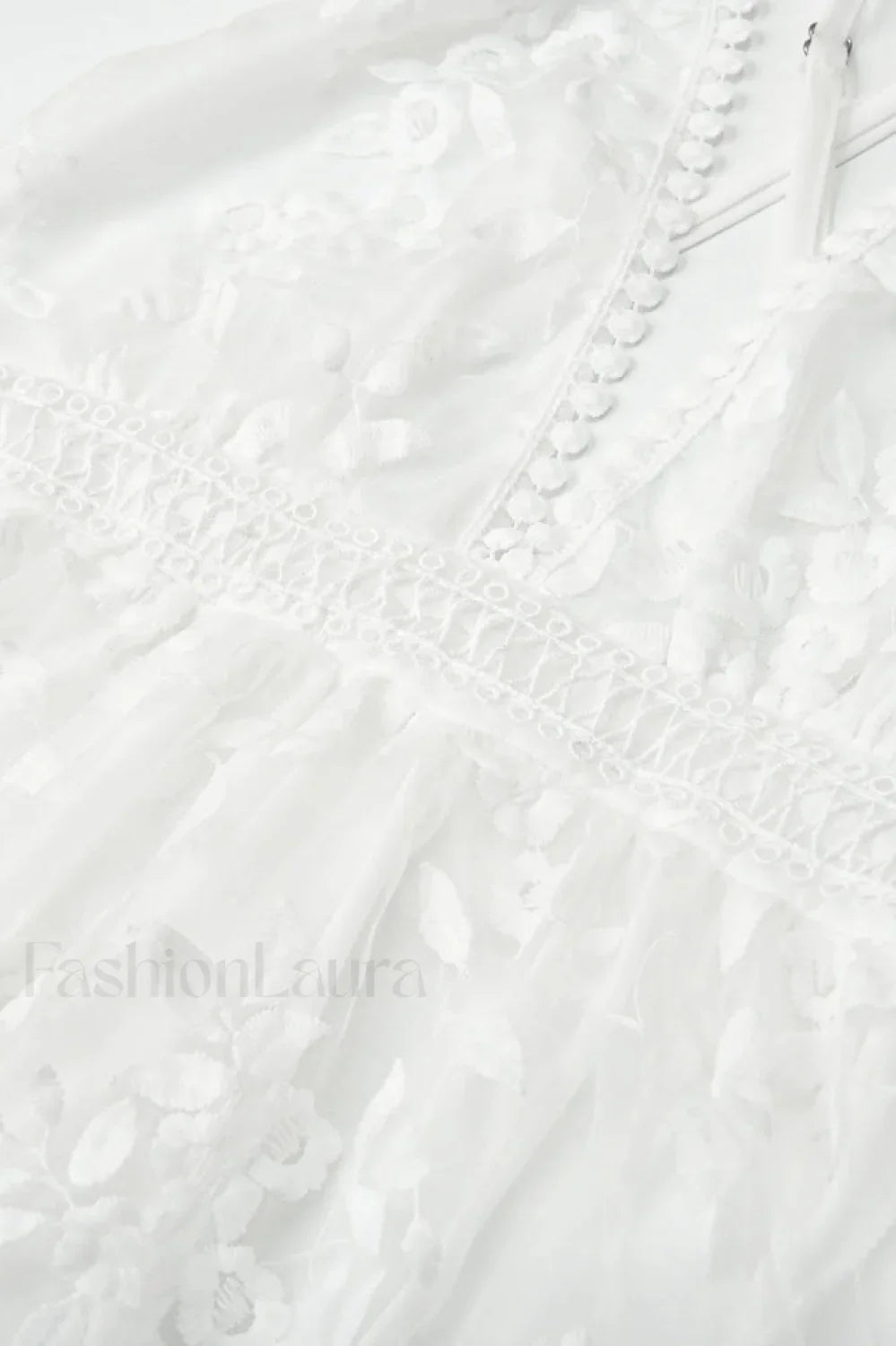 Lace Mesh Backless Boho Dress