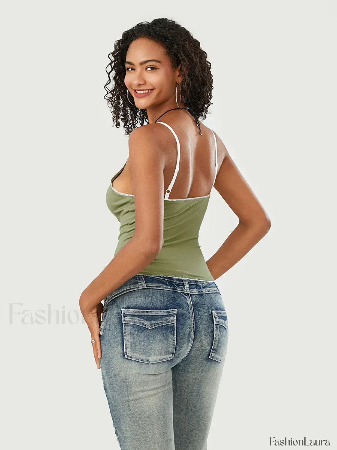 Lace Patchwork V-Neck Crop Top