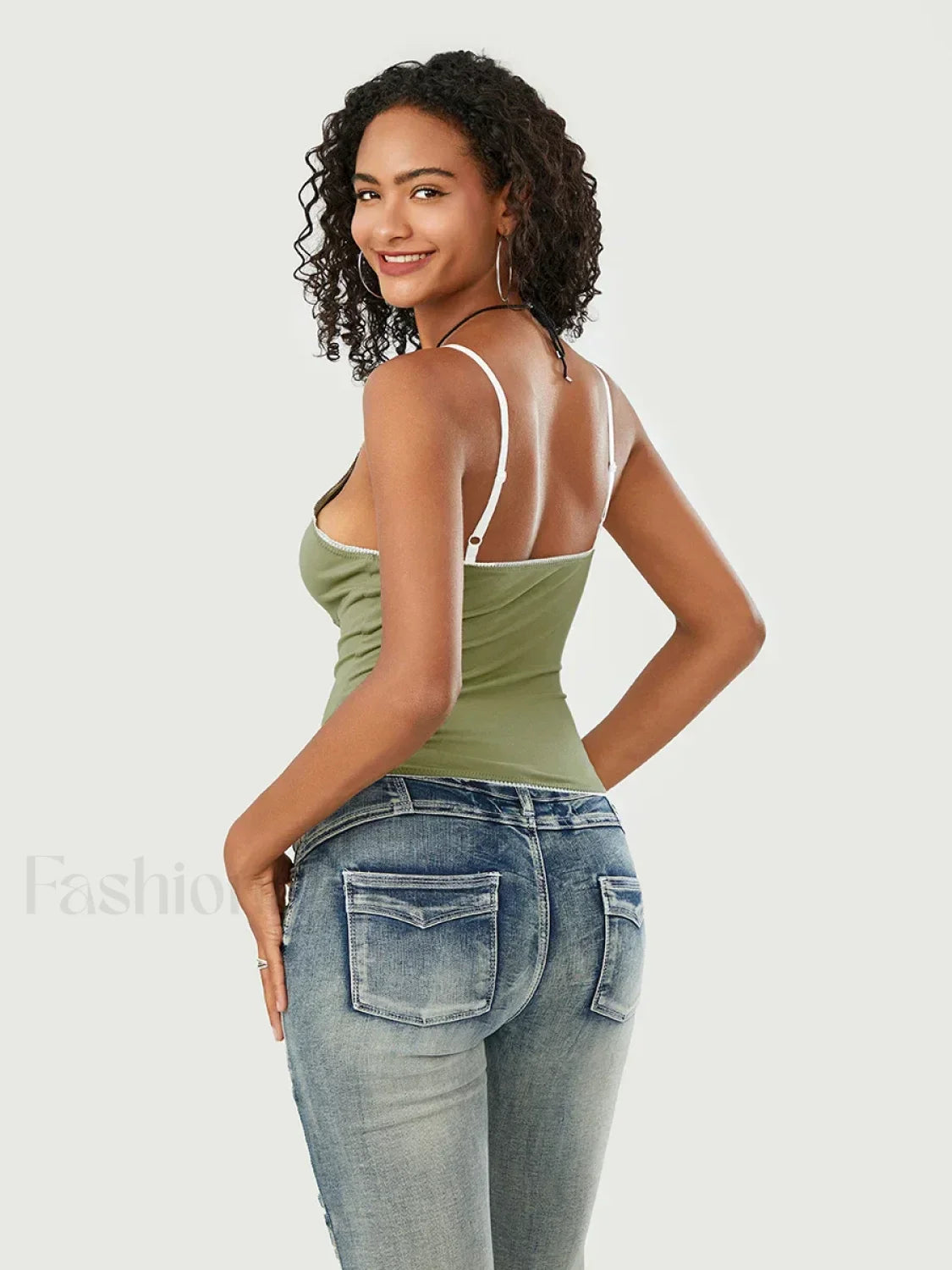 Lace Patchwork V-Neck Crop Top