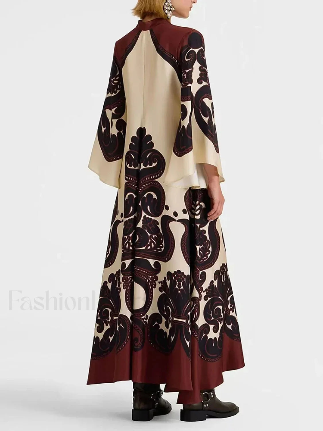 Lace Single-Breasted Boho Dress