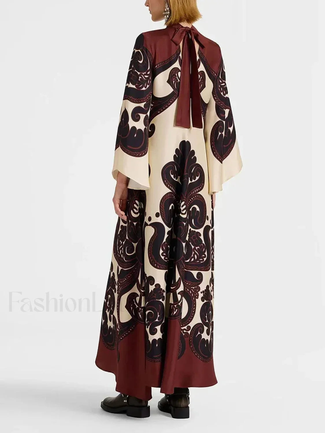 Lace Single-Breasted Boho Dress