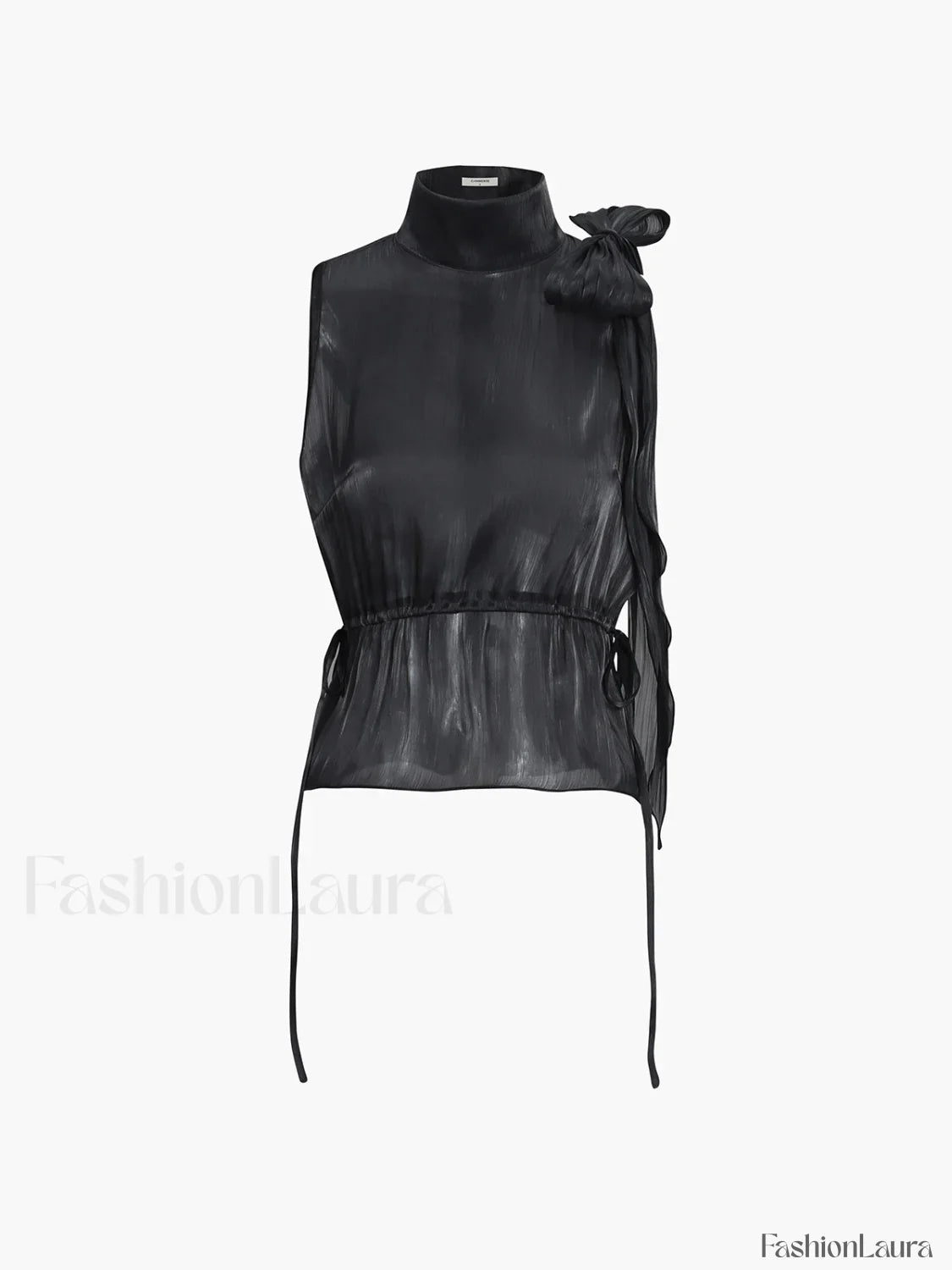 Lace Up Bow Trendy Sleeveless Tank Top