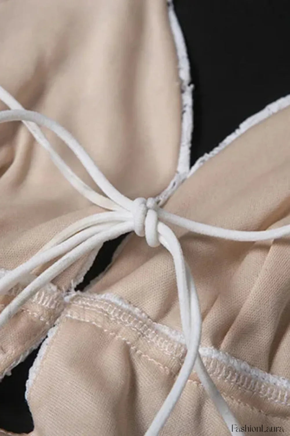 Lace Up V-Neck Backless Boho Dress