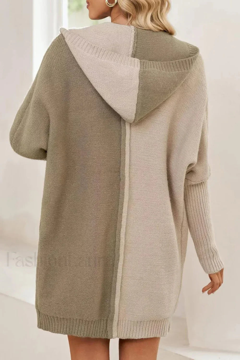 Lantern Sleeve Knit Cardigan