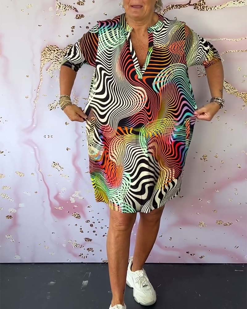 Keira Colorful Printed Dress for Women Vacation Beach Look