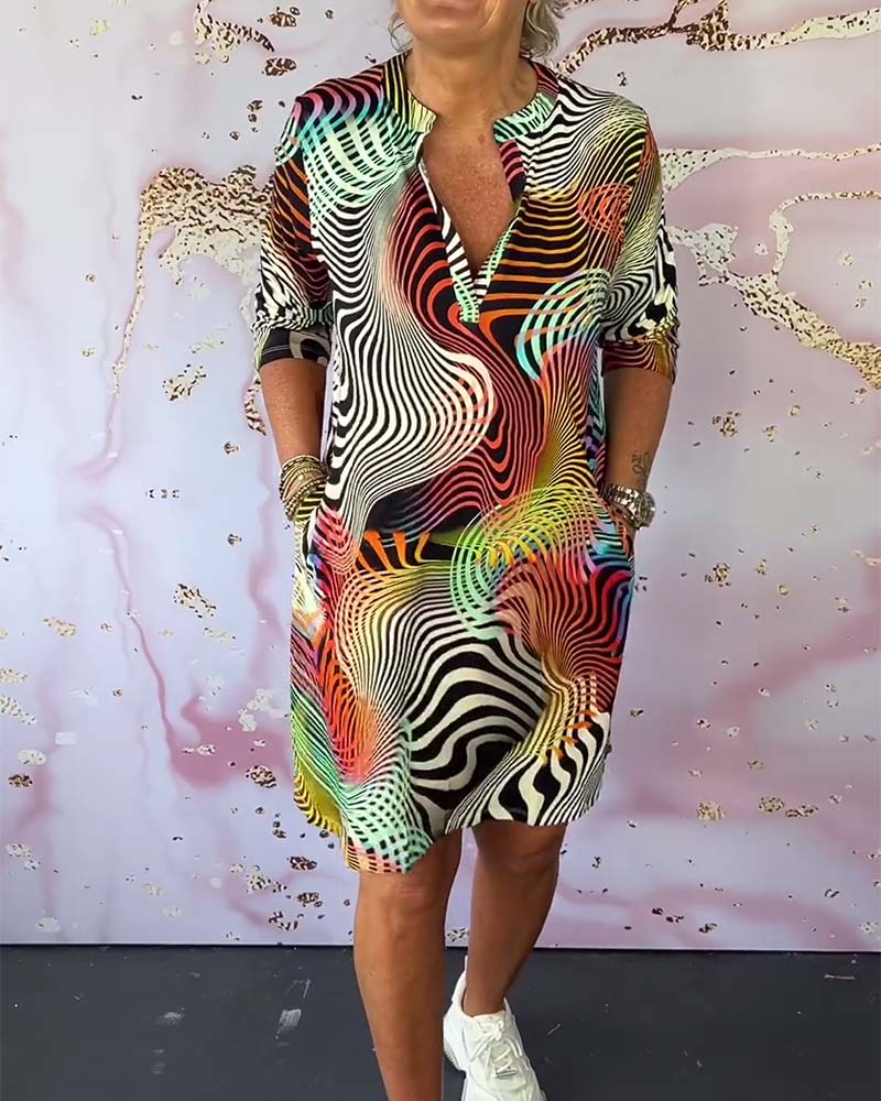 Keira Colorful Printed Dress for Women Vacation Beach Look