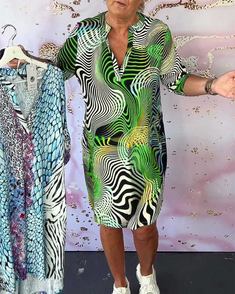 Keira Colorful Printed Dress for Women Vacation Beach Look