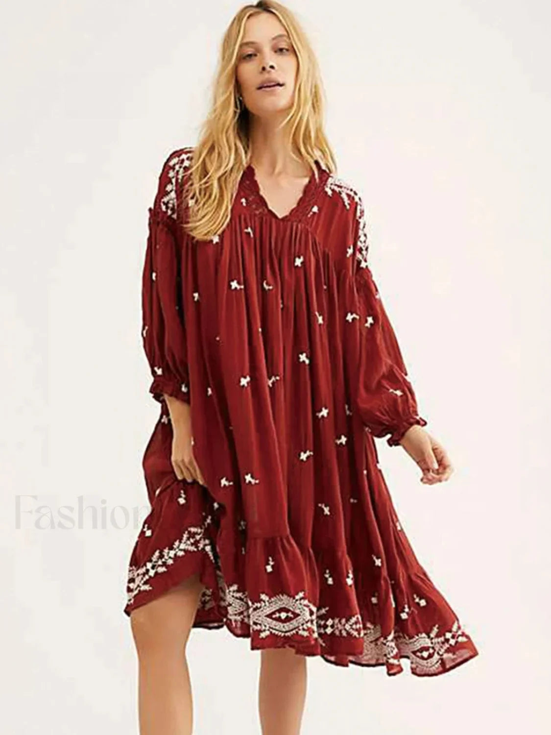 Lavender Fields Midi Boho Dress