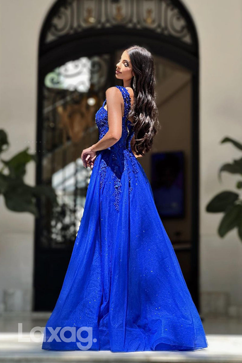 21901 - A line Sweetheart Appliques Long Formal Prom Dress