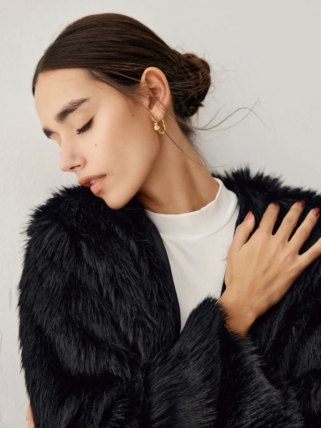 Leisure Faux Graceful Fur Jacket