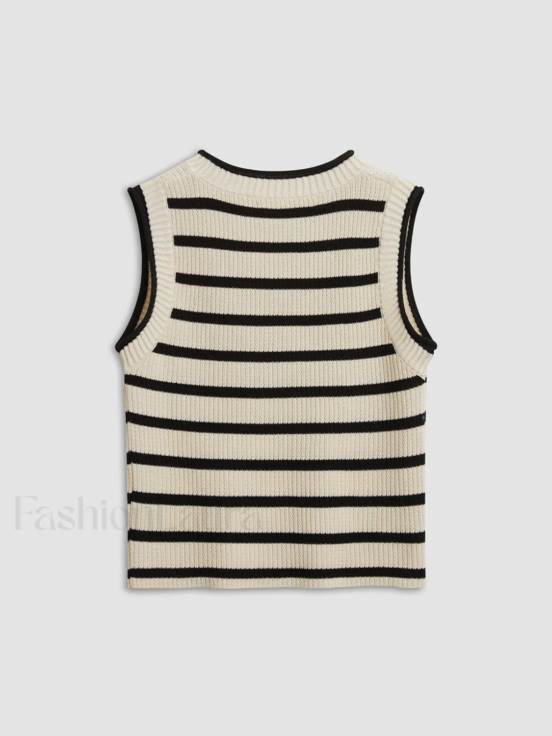 Leisure Stripe Knit Crop Top
