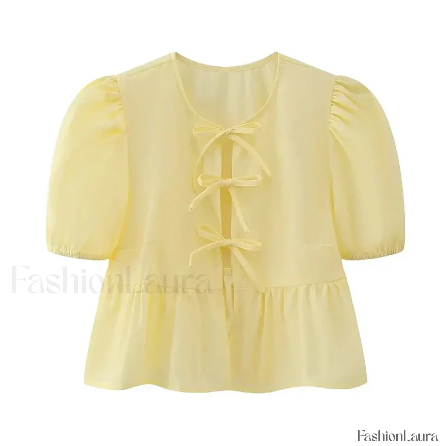 Leopard Sweet Bubble Casual Shirt Blouse