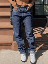 Light Wash Denim Boyfriend Jeans Blue1 / S Jeans