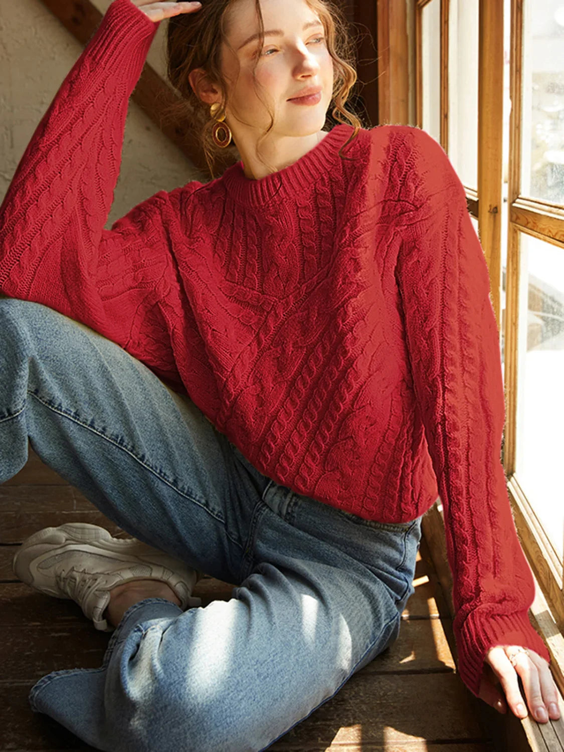 Limoncello Oversized Sweater Red / XS Sweaters