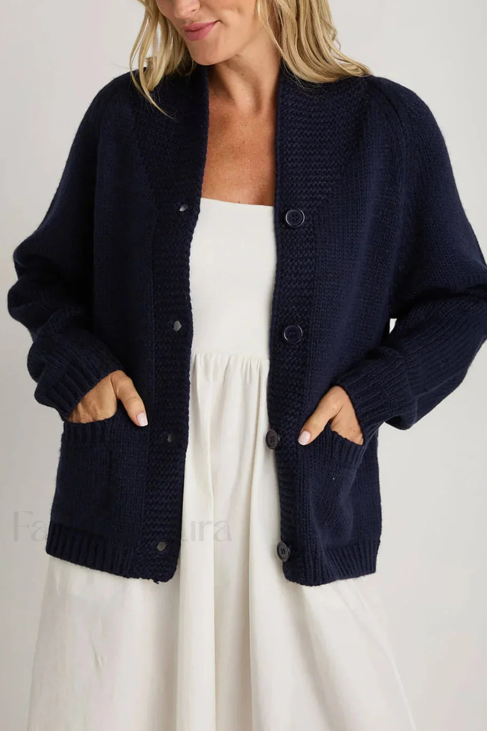 Lobster Print Knit Cardigan