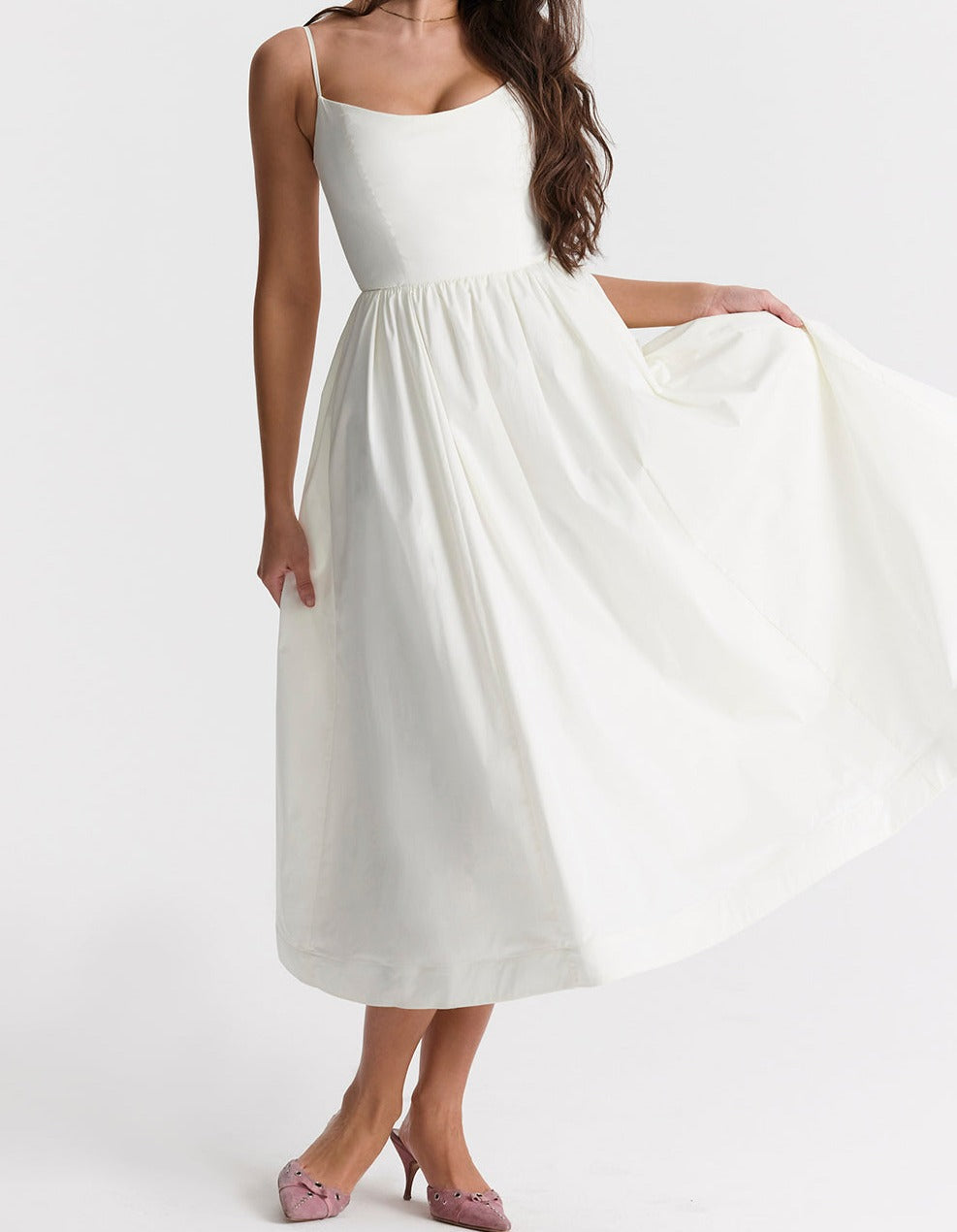 Zoe Minimalist Sleeveless Dress Elevated Occasion Wear