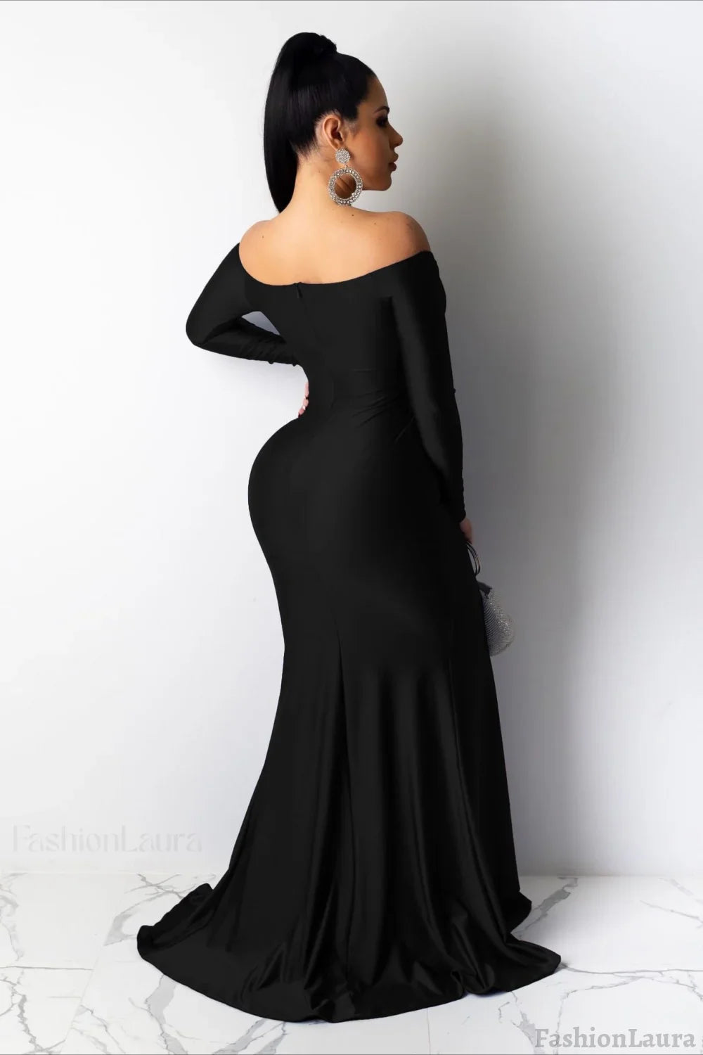 Long Sleeve Bodycon Maxi Formal Dress