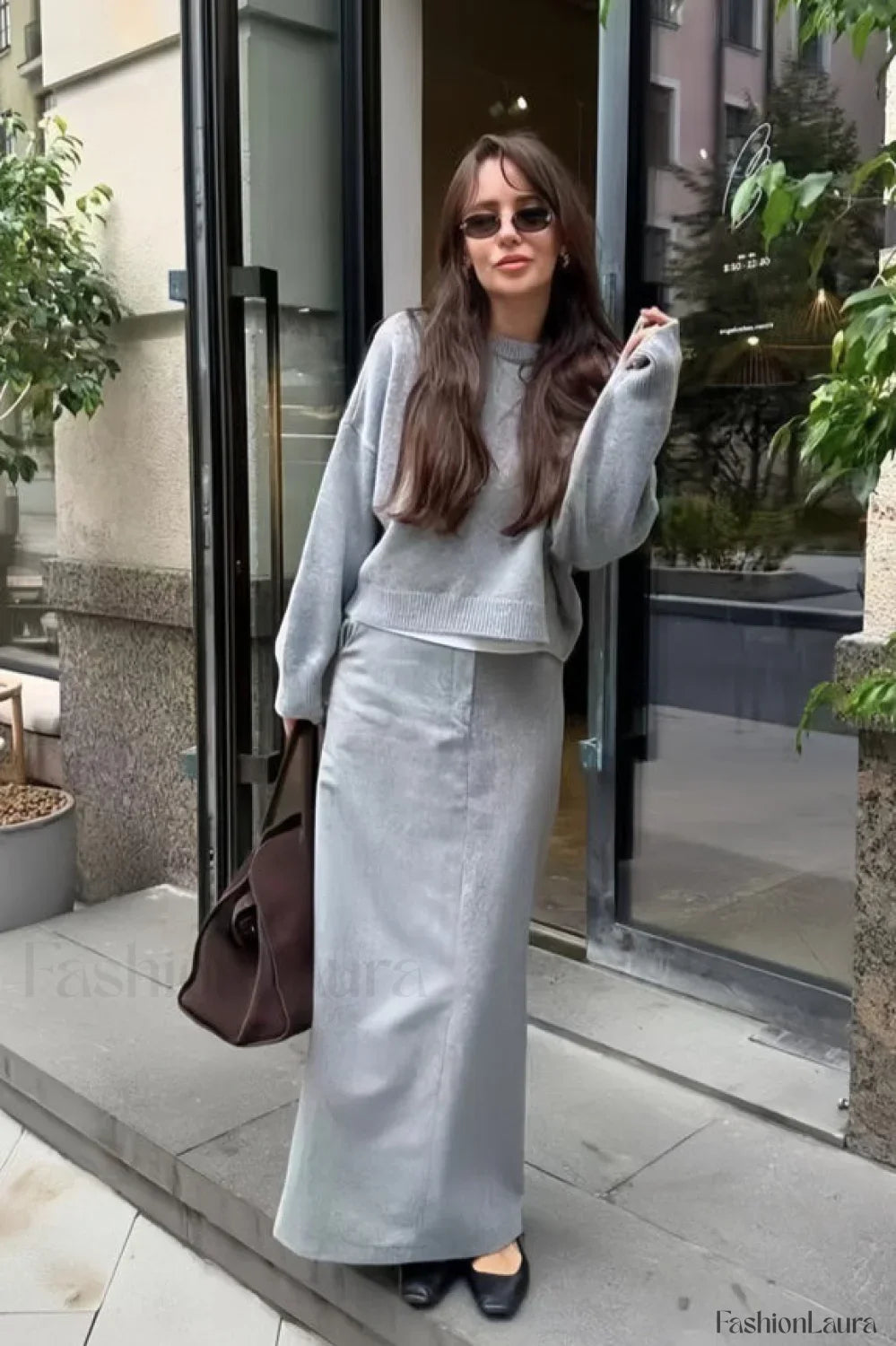 Loose Basic Knit Pullover Sweater